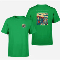 Thumbnail for VINTAGE G4382 - The Phone Booth Goodbyes - Double-Side T-Shirt design on green double side t shirt