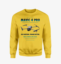 Thumbnail for DJI Mavic 4 Pro design on yellow sweatshirt