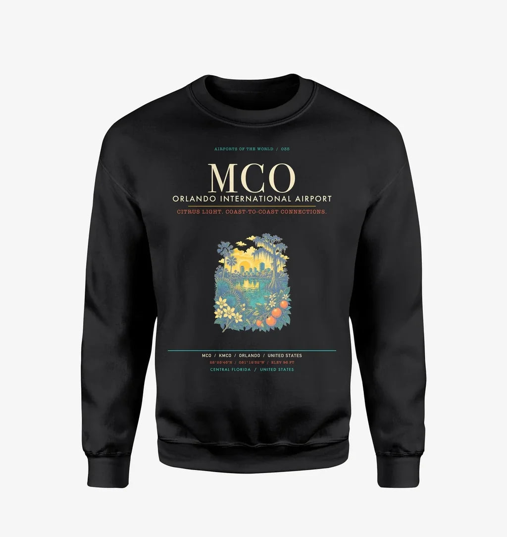 Orlando International Airport MCO Sweatshirt - Black