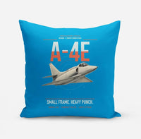 Thumbnail for A-4E Skyhawk design on turquoise pillow