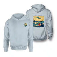 Thumbnail for VINTAGE G4395 - The Night Circuit Practice - Double-Side Hoodie design on lightblue double side