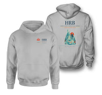 Thumbnail for Harbin Taiping International Airport (HRB) design on light gray double-side hoodie