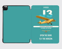 Thumbnail for Piper J-3 Cub design on turquoise ipad tablet case