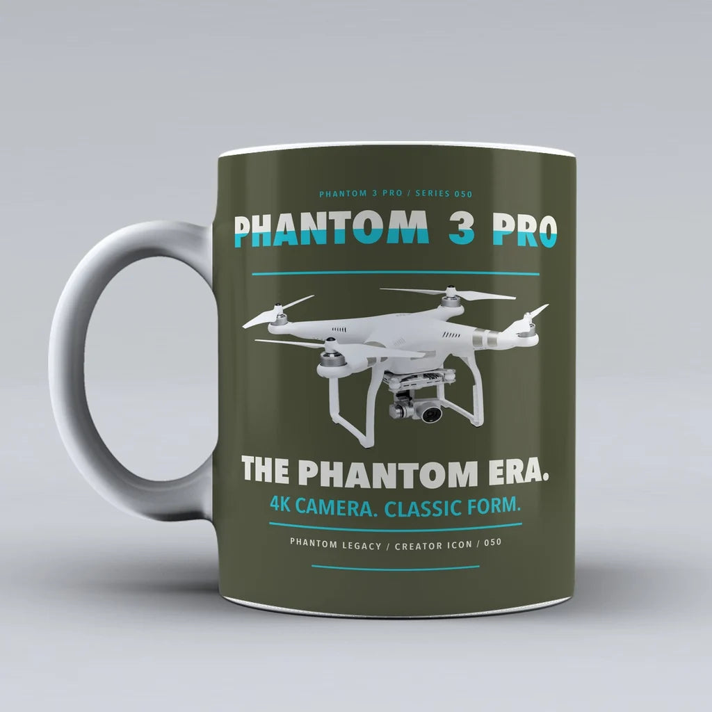 Phantom 3 Professional Mug design on green army dji