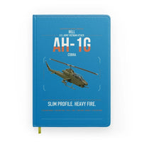 Thumbnail for Bell AH-1G Cobra design on turquoise notebook