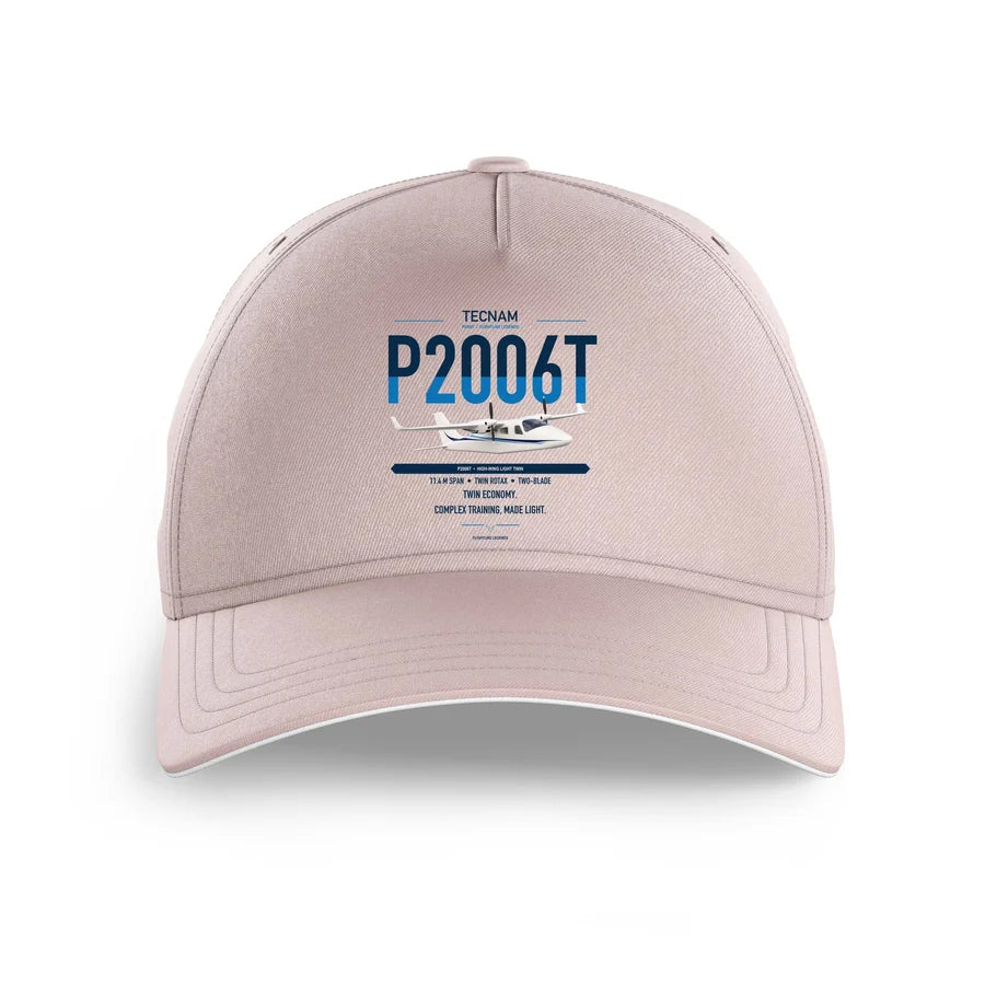 Tecnam P2006T design on pink printed hat
