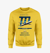 Thumbnail for Boeing 777-9 design on yellow sweatshirt