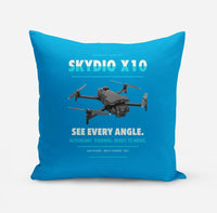 Thumbnail for Skydio X10 design on turquoise pillow