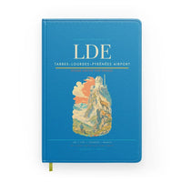 Thumbnail for Tarbes–Lourdes–Pyrénées Airport (LDE) design on turquoise notebook