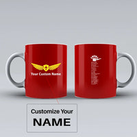 Thumbnail for Customisable Aviation Alphabet Mug - view 9
