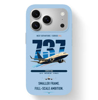 Thumbnail for Boeing 737 MAX 7 design on light blue magsafe iphone case