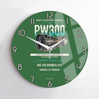 Thumbnail for PW300 design on green no frame wall clock