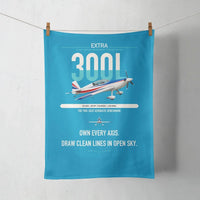 Thumbnail for Extra 300L design on turquoise towel