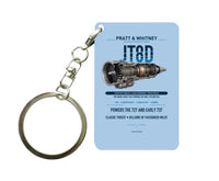 Thumbnail for JT8D Key Chain design on light blue key chain