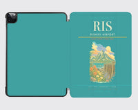 Thumbnail for Rishiri Airport (RIS) design on turquoise ipad tablet case