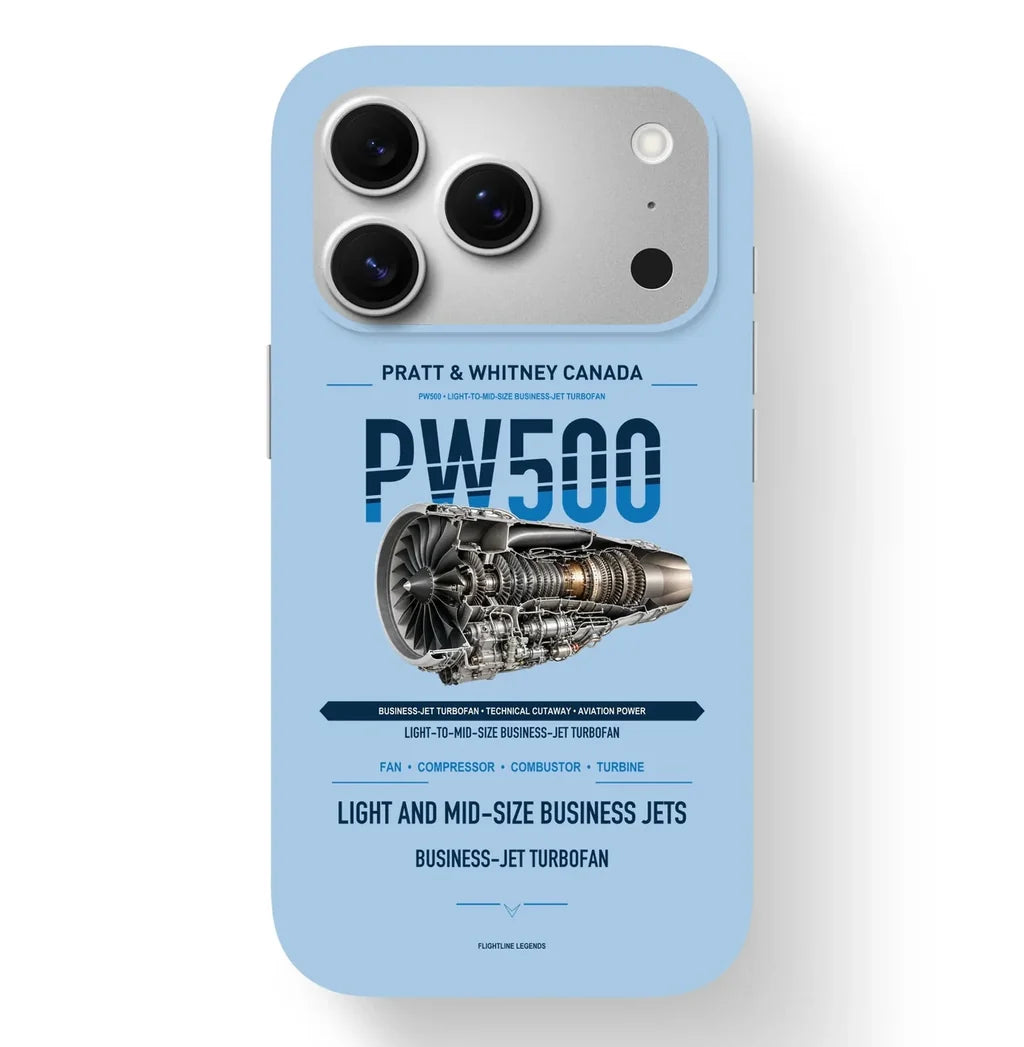 PW500 Case design on light blue iphone case
