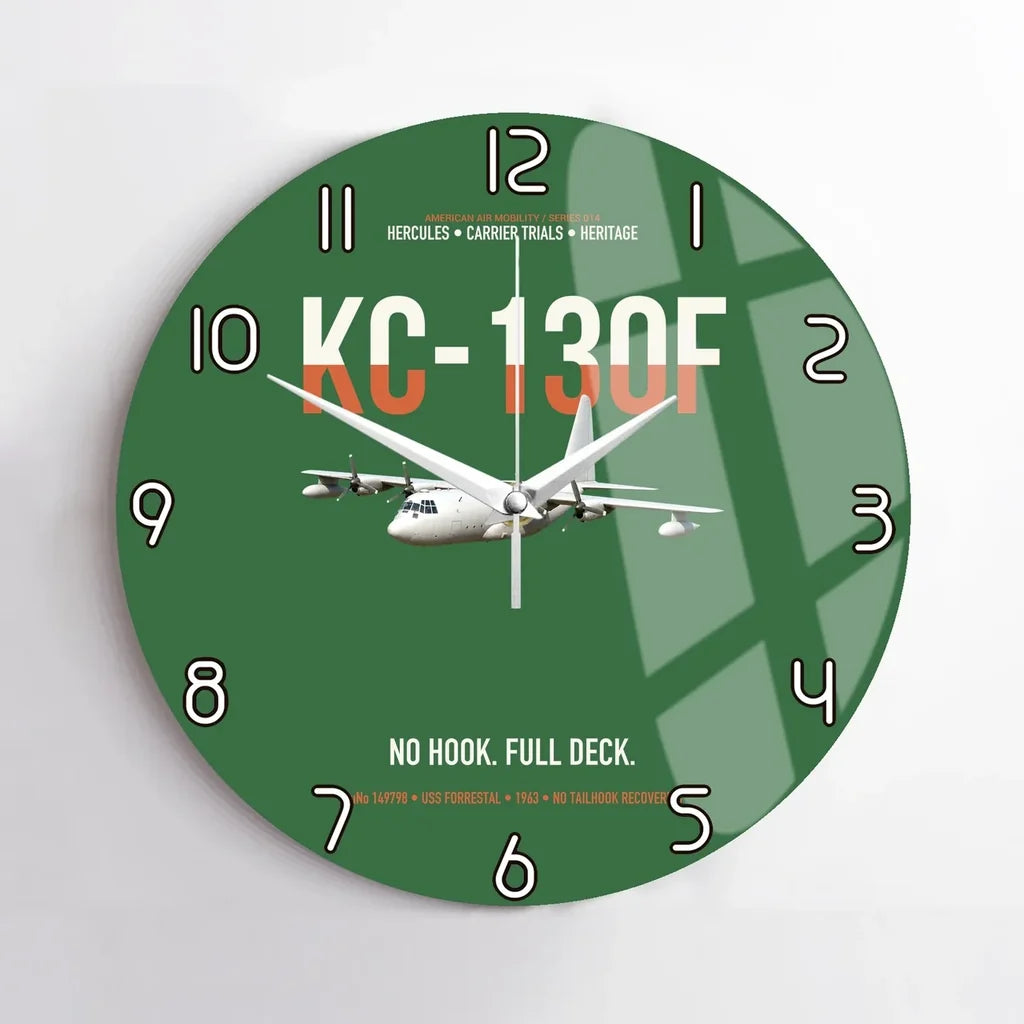KC-130F BuNo 149798 design on green no frame wall clock