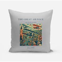 Thumbnail for VINTAGE G4003 - The Great Air Race - Designed Pillows design on lightgray
