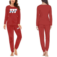 Thumbnail for Super Boeing 777 women pajamas - Red