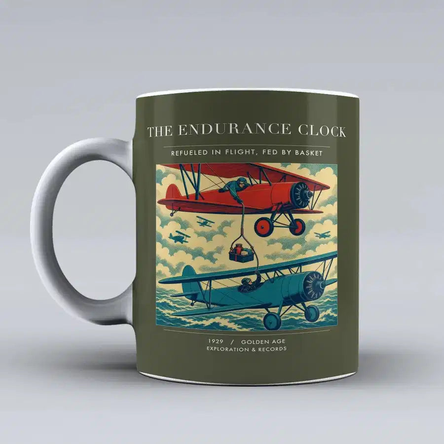 VINTAGE G4203 - The Endurance Clock - Ceramic Mug design on greenarmy