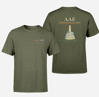 Thumbnail for Rabah Bitat Airport (AAE) design printed on green army double-side t-shirt