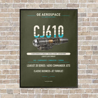 Thumbnail for CJ610 vertical canvas print - framed - green army background
