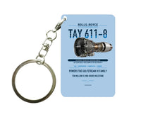 Thumbnail for TAY 611-8 Key Chain design on light blue key chain