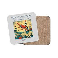 Thumbnail for The Pylon Turn - Designed Coasters design on light gray 1-piece