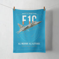 Thumbnail for Dassault Mirage F1C design on turquoise towel