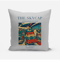 Thumbnail for VINTAGE G4101 - The Skycap - Designed Pillows design on lightgray