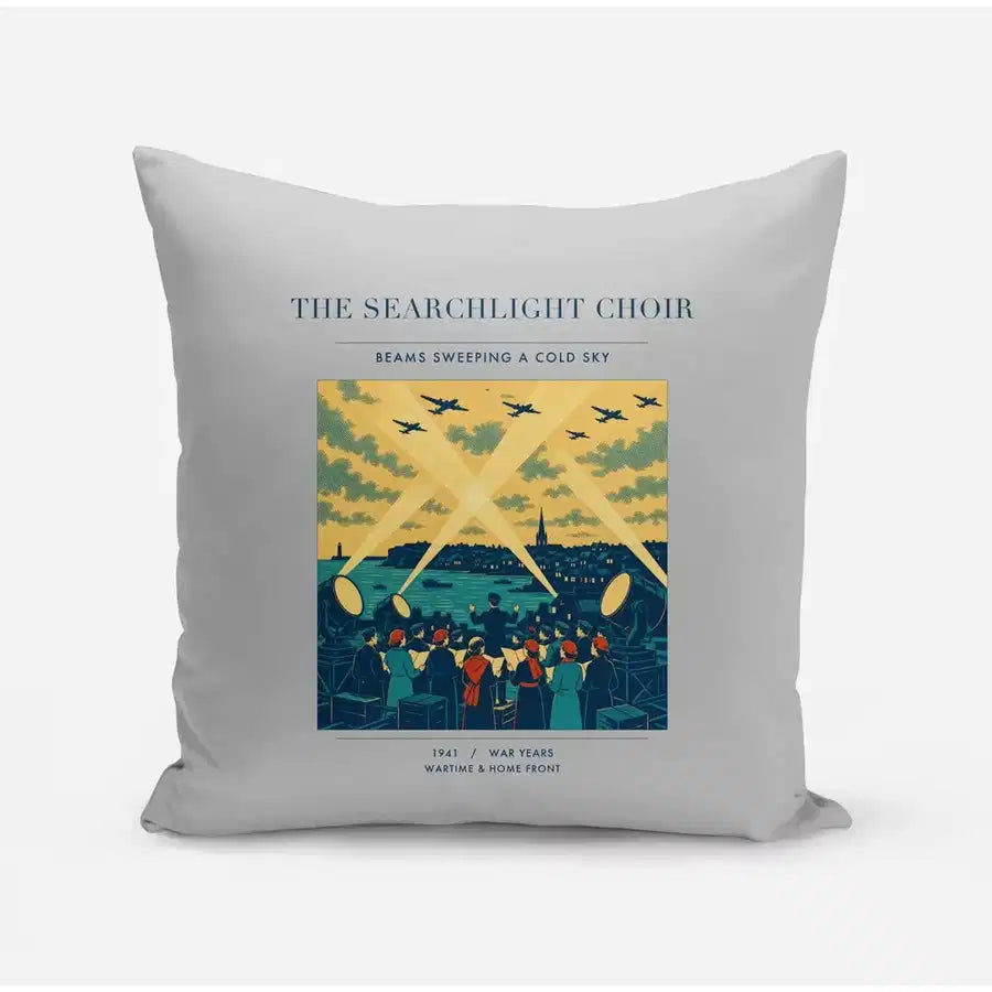 VINTAGE G4504 - The Searchlight Choir - Designed Pillows design on lightgray