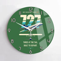Thumbnail for Boeing 727-200 design on green no frame wall clock