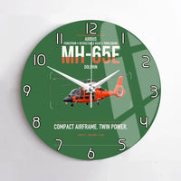 Thumbnail for Airbus MH-65E Dolphin design on green no frame wall clock