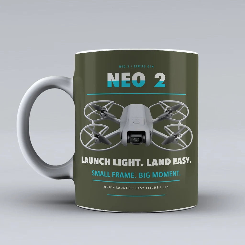 Neo 2 Mug design on green army dji