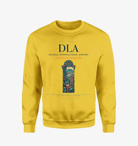 Thumbnail for Douala International Airport (DLA) design on yellow sweatshirt