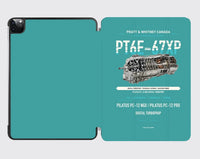 Thumbnail for PT6E-67XP design on turquoise ipad tablet case