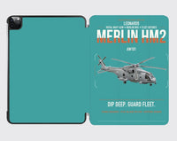 Thumbnail for Leonardo AW101 Merlin HM2 design on turquoise ipad tablet case