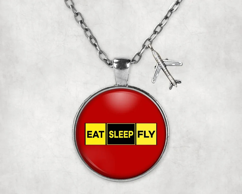 Eat Sleep Fly Necklace - view 9