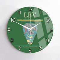 Thumbnail for Leon-Mba International Airport (LBV) design on green no frame wall clock
