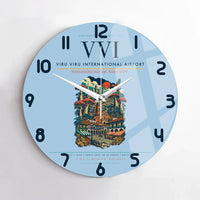 Thumbnail for Viru Viru International Airport VVI Wall-Clock No-Frame - Light Blue