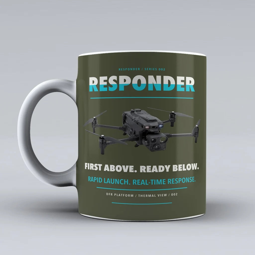 Responder Mug design on green army brinc