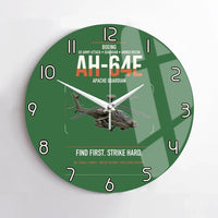 Thumbnail for Boeing AH-64E Apache Guardian design on green no frame wall clock