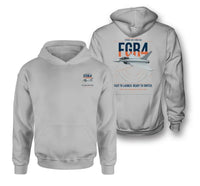 Thumbnail for Eurofighter Typhoon FGR4 design on light gray double-side hoodie, double-side print
