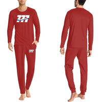 Thumbnail for Super Boeing 777 men pajamas - Red