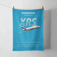 Thumbnail for Bombardier Global Express XRS design on turquoise towel