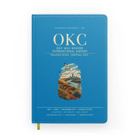 Thumbnail for OKC Will Rogers International Airport (OKC) design on turquoise notebook