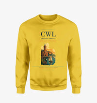 Thumbnail for Cardiff Airport (CWL) design on yellow sweatshirt