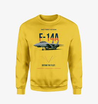 Thumbnail for F-14A Tomcat Defend The Fleet design on yellow sweatshirt