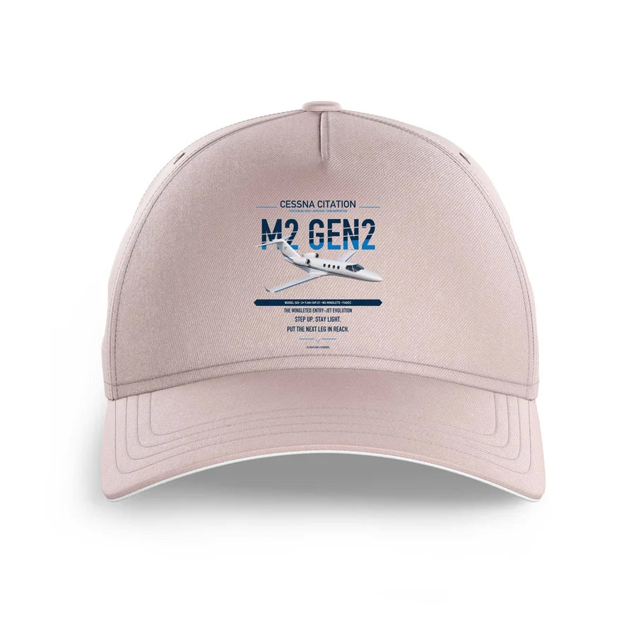 Cessna Citation M2 Gen2 design on pink printed hat