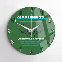 Thumbnail for Draganfly Commander 3XL design on green no frame wall clock